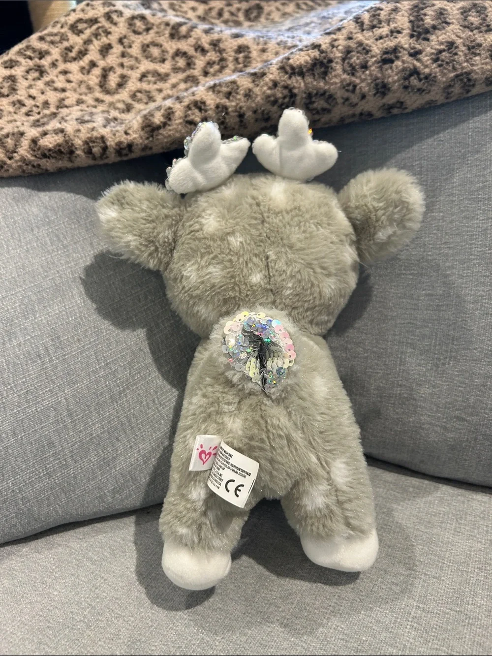 Plush Reindeer with flip sequins